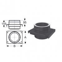 Schiedel Permeter Black 200/300  Чёрный Промежуточный опорный элемент